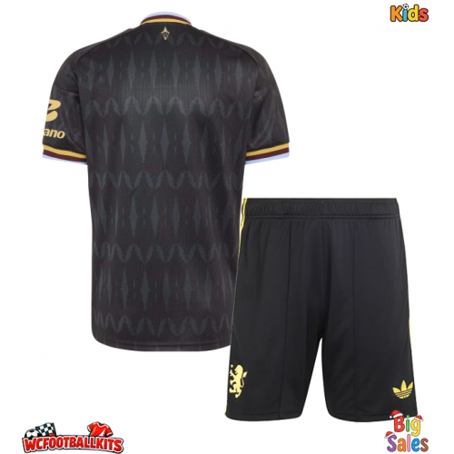 Aston Villa Replica Away Stadium Kit for Kids 2026-27 Short Sleeve (+ pants)